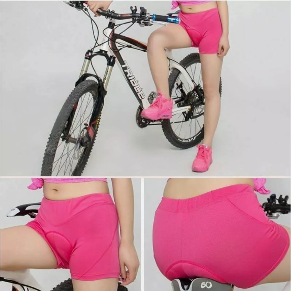 Women Bike Bicycle Cycling 3D GEL Padded Underwear Comfortable Shorts Pants - Picture 2 of 10